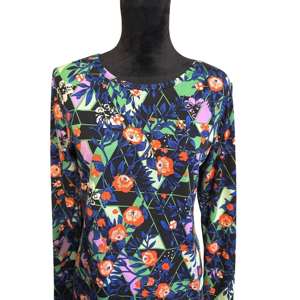 LuLaRoe Womens Long Sleeve Floral Print Dress Medium - Picture 4 of 6